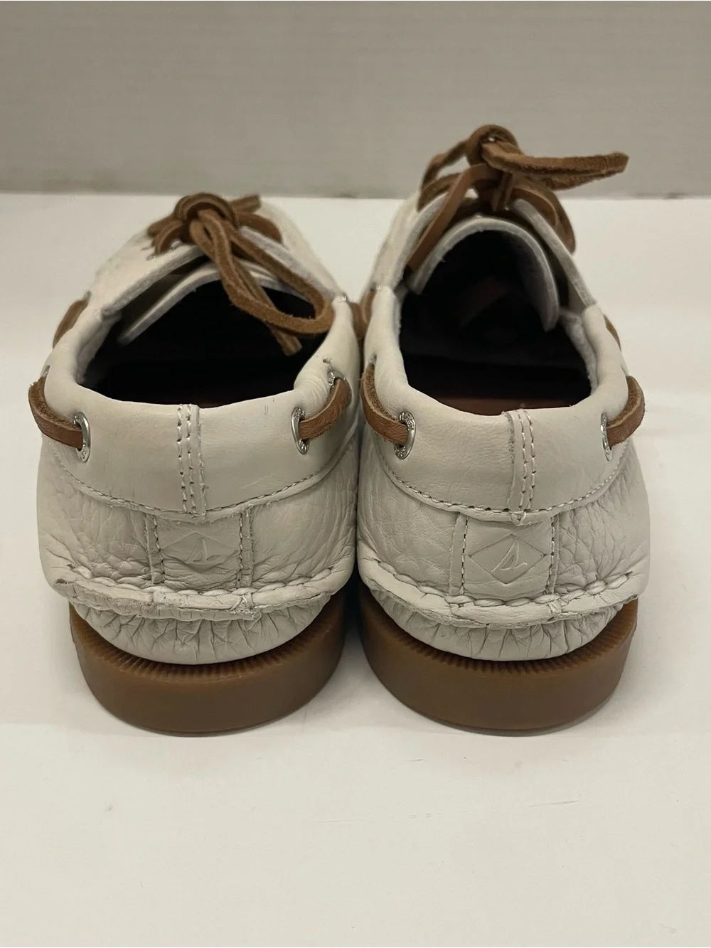 Classic Womens White Sperry Authentic Original 2-Eye Boat Shoes  Size 5.5